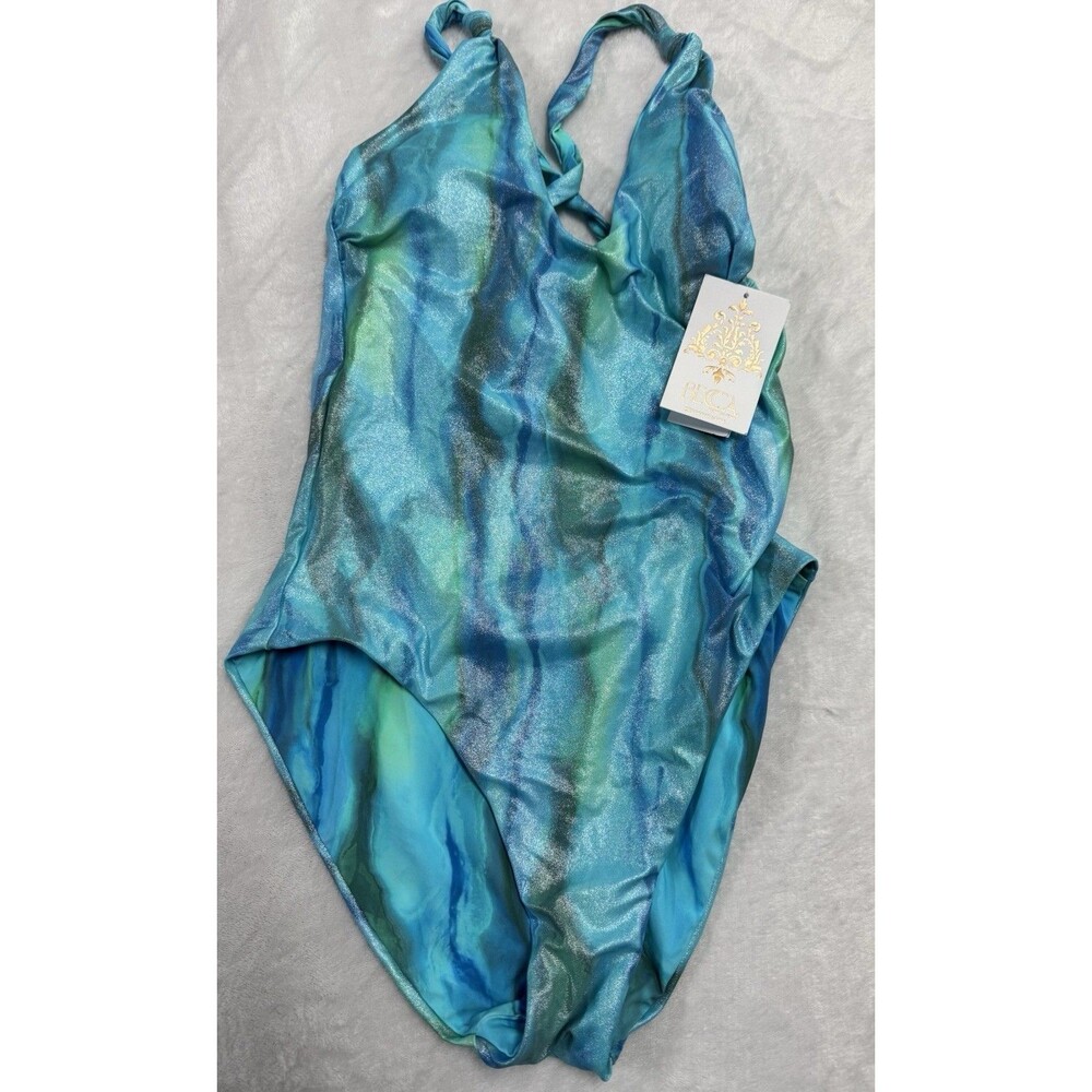 NWT BECCA Standard Solar Energy 1pc Swimsuit Pool Lagoon Size Large $149 MSRP - Picture 4 of 8
